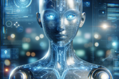 DALL·E-2024-01-11-19.03.43-Imagine-a-futuristic-digital-assistant-AI.-This-AI-is-depicted-as-an-advanced-sleek-humanoid-figure-composed-of-shimmering-translucent-circuits-and